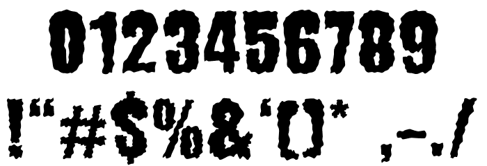 SinisterMindDEMO Font OTHER CHARS