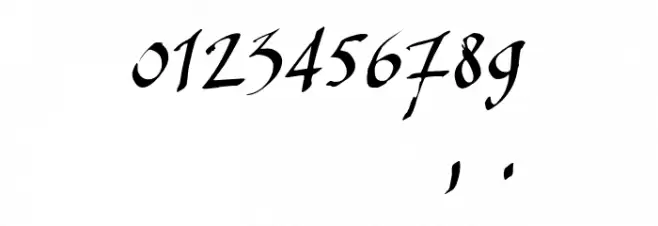 SinisterSam Font OTHER CHARS