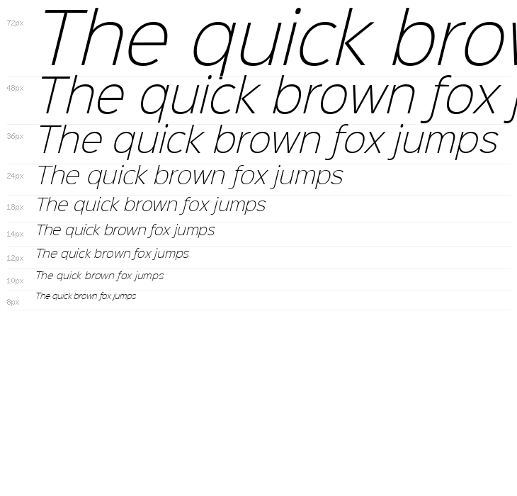Sinkin Sans 200 X Light Italic Waterfall