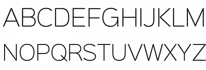 Sinkin Sans 200 X Light Шрифта ВЕРХНИЙ