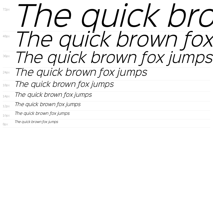 Sinkin Sans 300 Light Italic Waterfall
