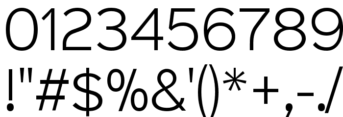 Sinkin Sans 300 Light Font OTHER CHARS