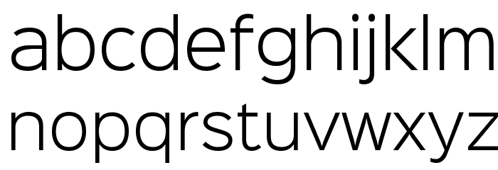 Sinkin Sans 300 Light Font LOWERCASE