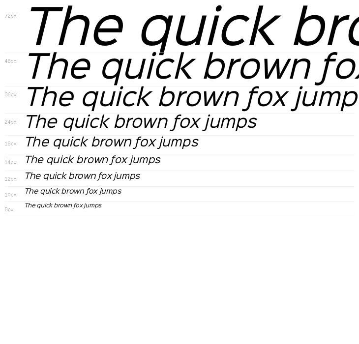 Sinkin Sans 400 Italic Waterfall