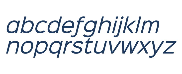 Sinkin Sans 400 Italic Lowercase