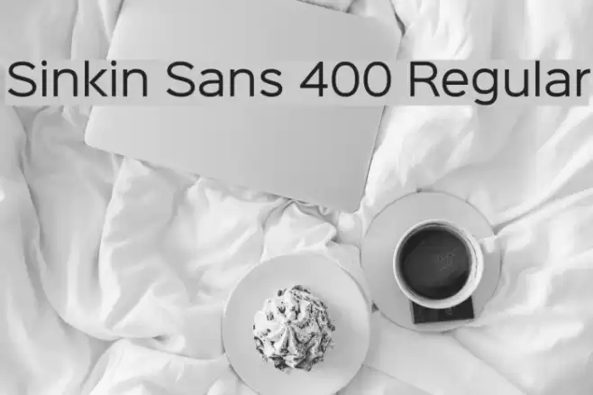 Sinkin Sans 400 Regular Fuentes examples