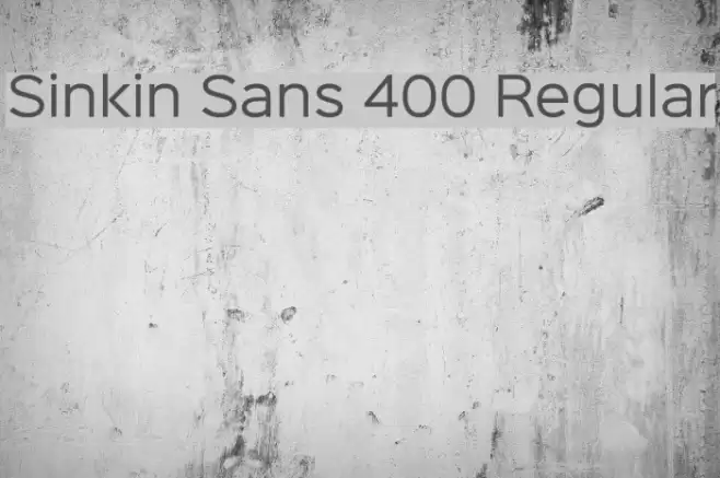 Sinkin Sans 400 Regular Fuentes examples