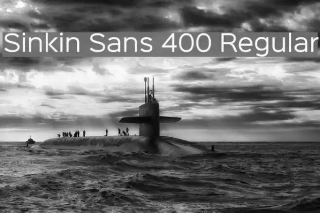 Sinkin Sans 400 Regular Fuentes examples