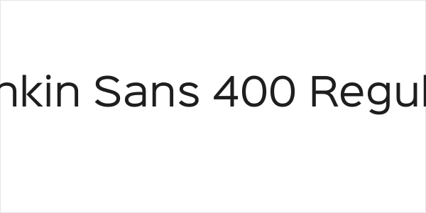Sinkin Sans 400 Regular Logo