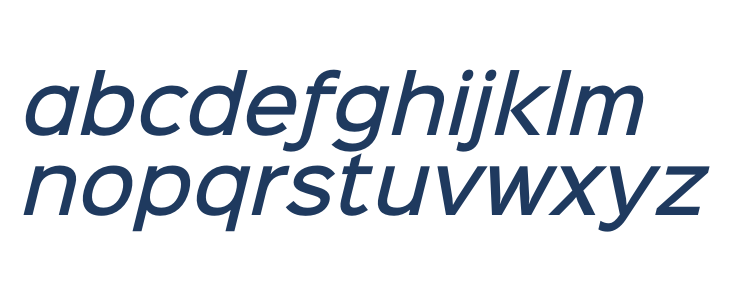 Sinkin Sans 500 Medium Italic1 Lowercase