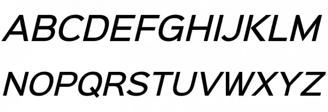 Sinkin Sans 500 Medium Italic Шрифта ВЕРХНИЙ