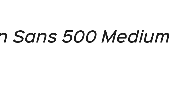 Sinkin Sans 500 Medium Italic Logo