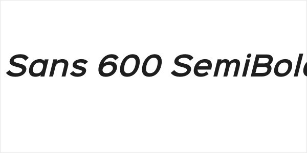 Sinkin Sans 600 SemiBold Italic Logo