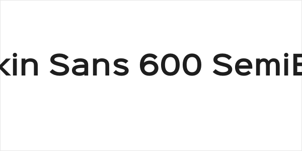 Sinkin Sans 600 SemiBold Logo