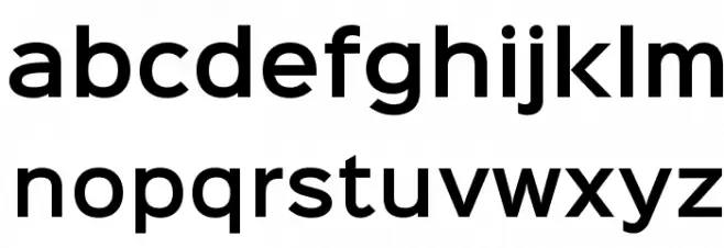 Sinkin Sans 600 SemiBold Caratteri MINUSCOLO