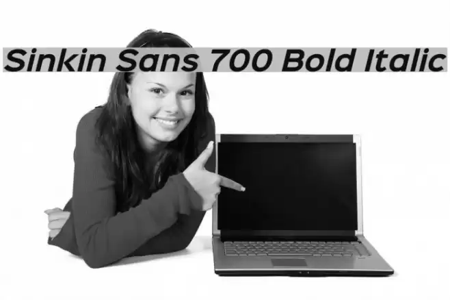 Sinkin Sans 700 Bold Italic Font examples