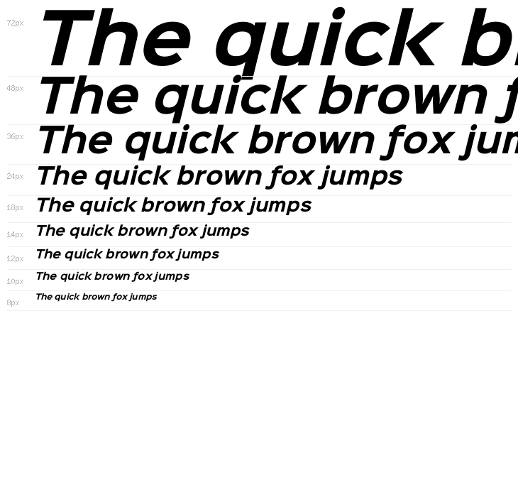Sinkin Sans 700 Bold Italic Waterfall