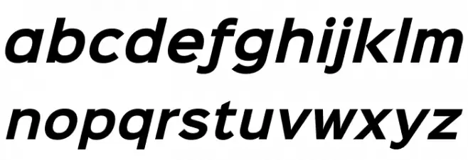 Sinkin Sans 700 Bold Italic Font LOWERCASE
