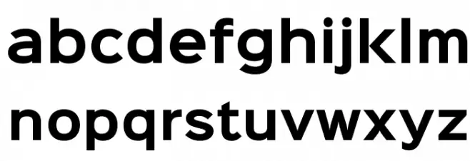 Sinkin Sans 700 Bold Caratteri MINUSCOLO