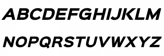Sinkin Sans 800 Black Italic フォント 大文字