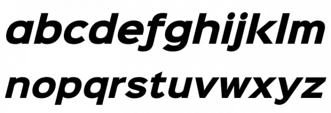 Sinkin Sans 800 Black Italic Polices MINUSCULES
