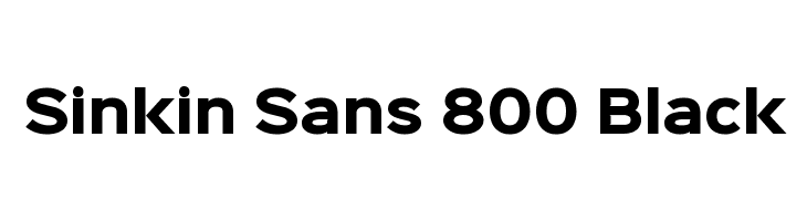 Sinkin Sans 800 Black  नि: शुल्क फ़ॉन्ट्स डाउनलोड