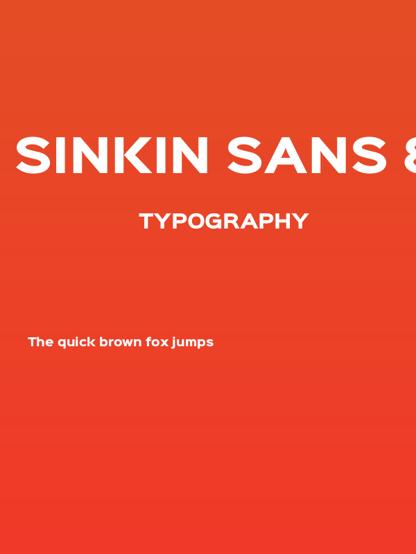 Sinkin Sans 800 Black Poster