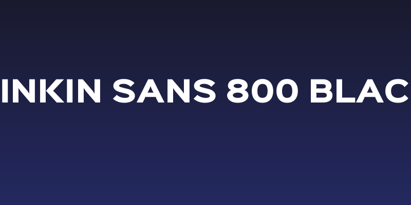 Sinkin Sans 800 Black Social Header
