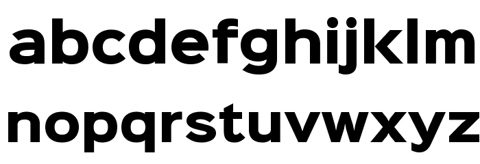 Sinkin Sans 800 Black Font LOWERCASE