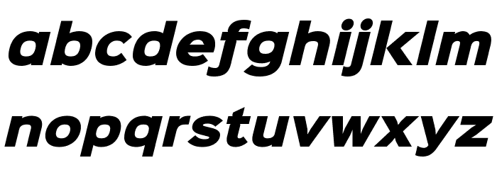 Sinkin Sans 900 X Black Italic Polices MINUSCULES