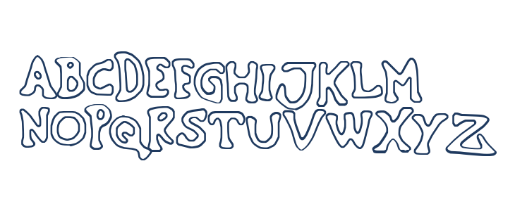 Sinking Ship [outline] Uppercase