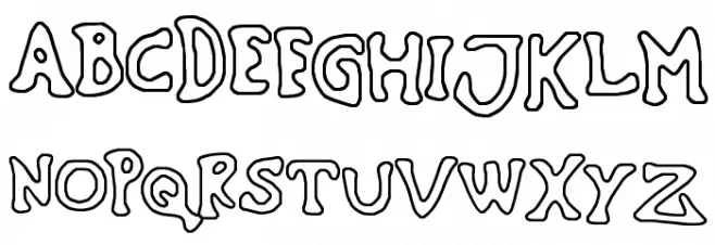 Sinking Ship [outline] 字体 大写