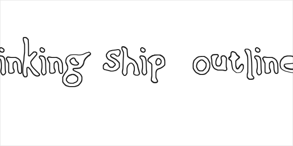Sinking Ship [outline] Logo