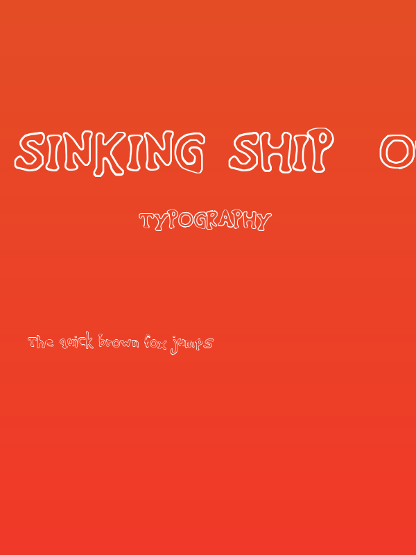 Sinking Ship [outline] Poster