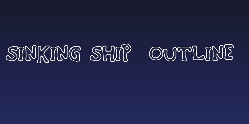 Sinking Ship [outline] Social Header