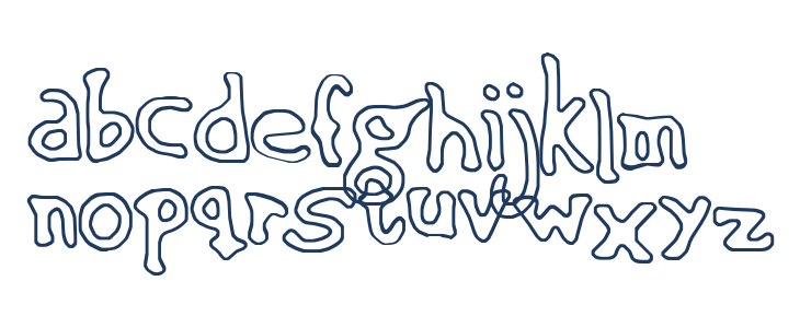 Sinking Ship [outline] Lowercase