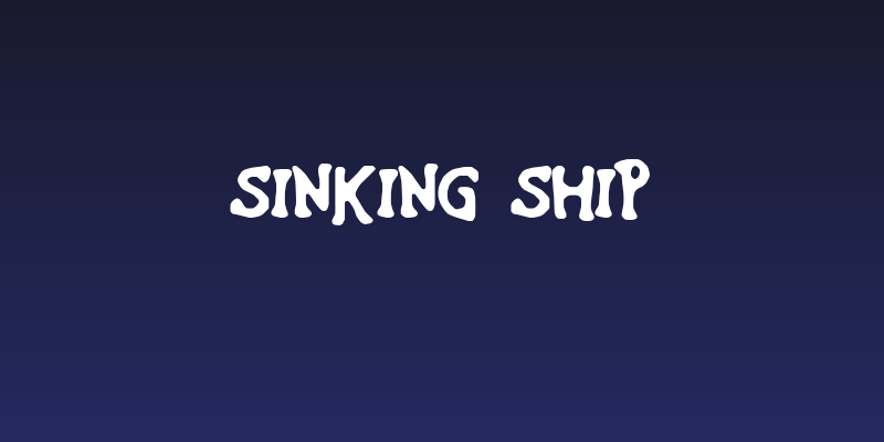Sinking Ship Social Header