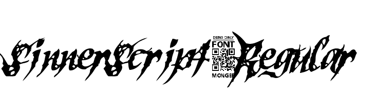 SinnerScript-Regular Font