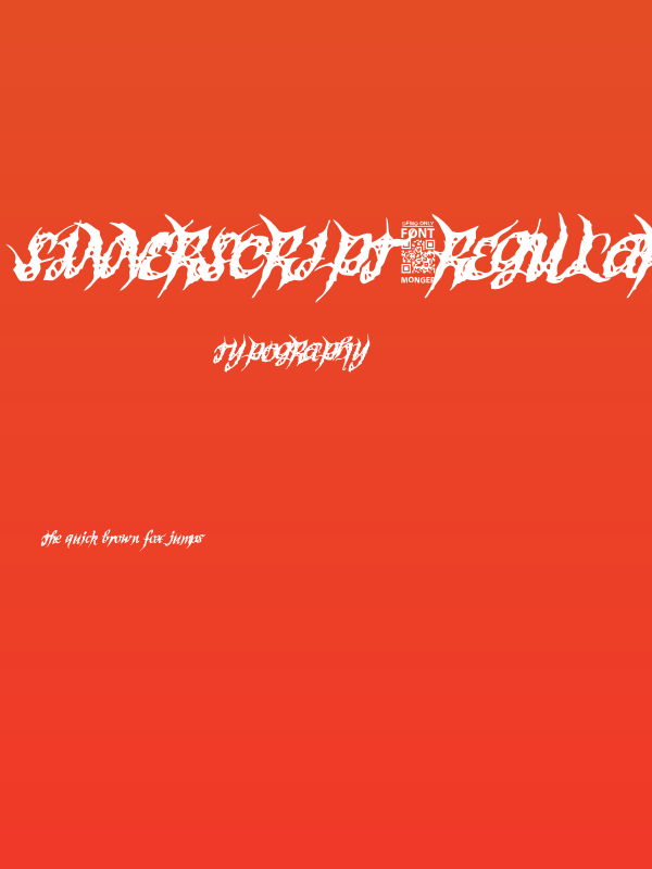 SinnerScript-Regular Poster