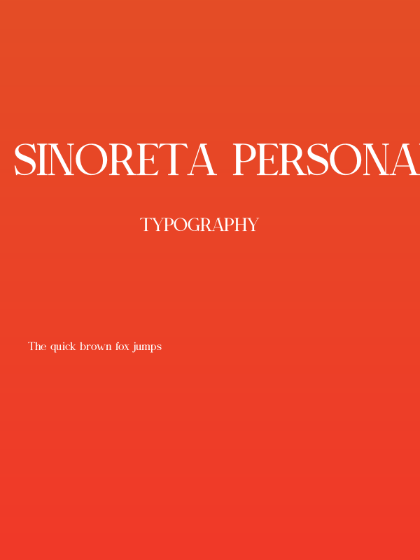 Sinoreta PERSONAL USE Regular Poster