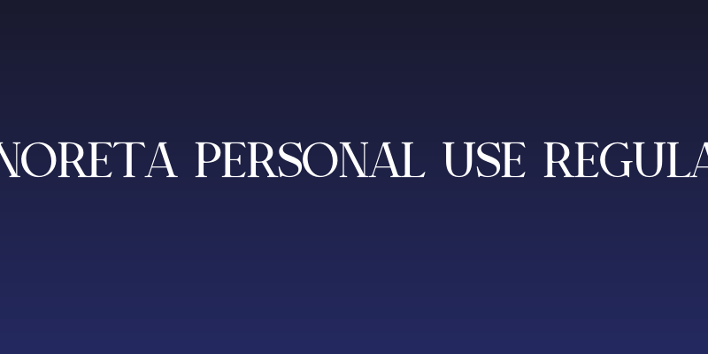 Sinoreta PERSONAL USE Regular Social Header