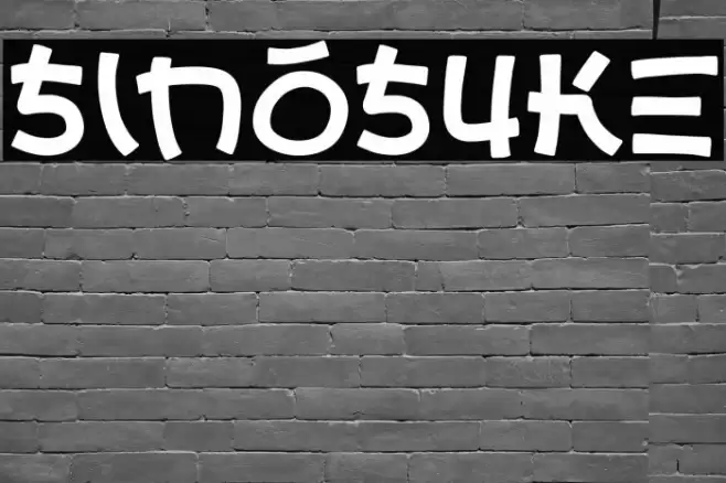 Sinosuke Caratteri examples