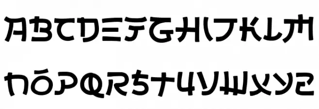 Sinosuke Schriftart Kleinbuchstaben