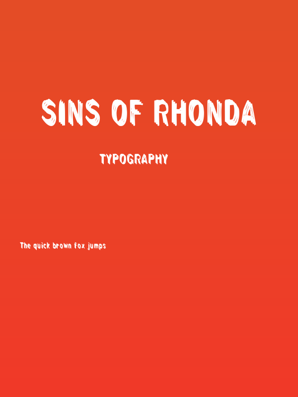 Sins of Rhonda Poster
