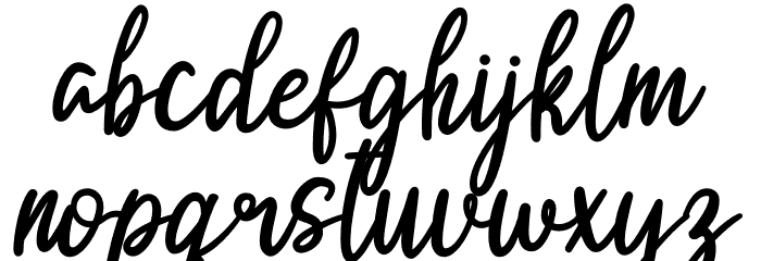 Sinta Bella Font LOWERCASE