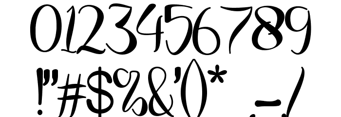 Sinta Letter Font OTHER CHARS