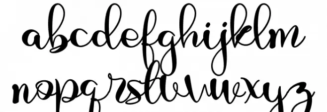 Sinta Letter Schriftart Kleinbuchstaben