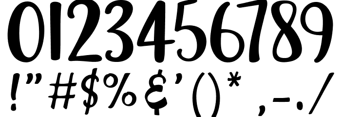 SintaScript Font OTHER CHARS