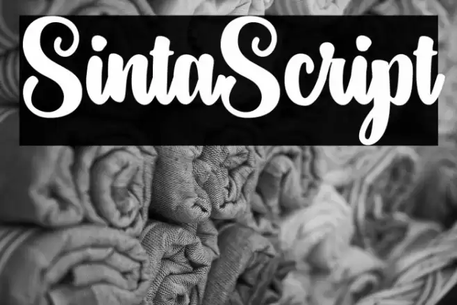 SintaScript Шрифта examples