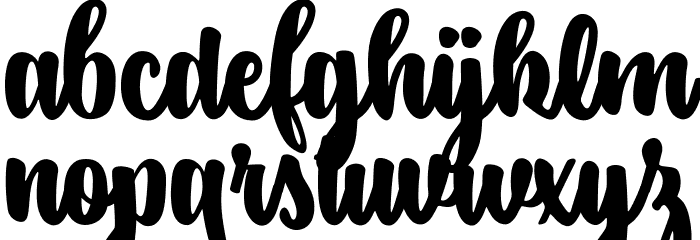 SintaScript Font LOWERCASE